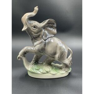 Vintage Made In Italy Elephant Figurine Signed‎